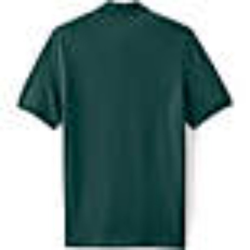 Lands' End Men's Short Sleeve Mesh Polo Shirt, Evergreen, NWT - Picture 3 of 3